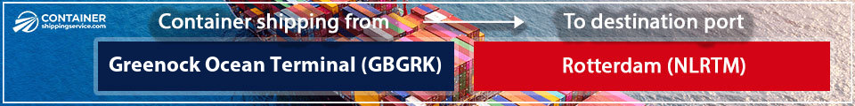 from harbor Greenock GB GRK to rotterdam NL RTM