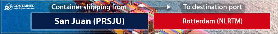 from harbor San Juan PR SJU to rotterdam NL RTM